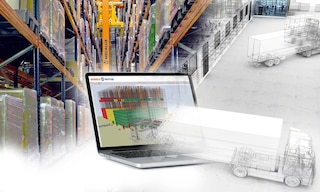 O warehouse simulator é uma ferramenta para desenhar e validar o funcionamento de uma instalação logística