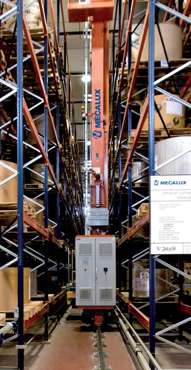 Armazém automático de bobinas de papel