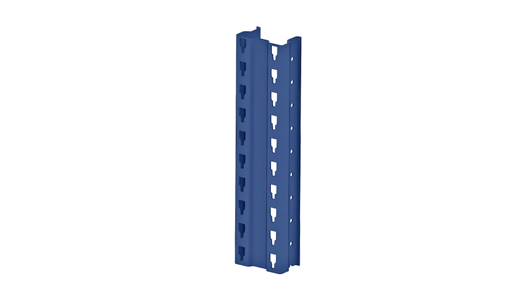 As colunas são as peças metálicas que formam o suporte vertical de um montante