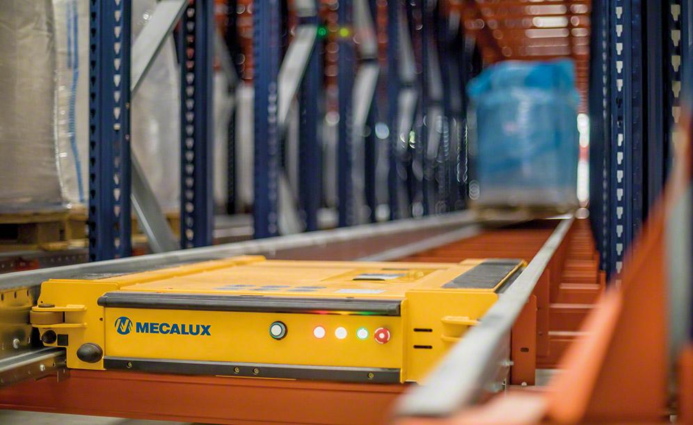 Pallet Shuttle Sistema de armazenagem por compactação Pallet Shuttle Sistema de armazenagem por compactação