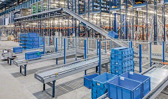 Sistemas de transporte para caixas