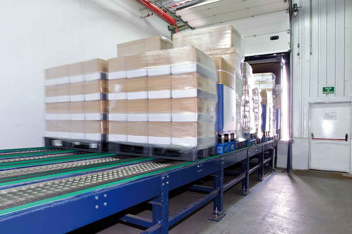 As plataformas de carga automática permitem acelerar todo o processo de expedição de mercadorias
