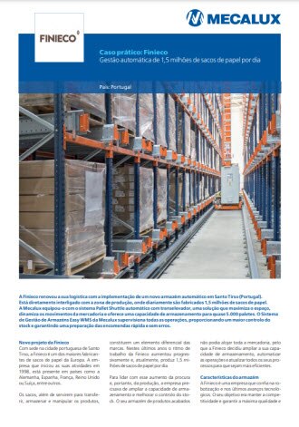 O Easy WMS, um cérebro que dirige todos os processos do armazém da Finieco O Easy WMS, um cérebro que dirige todos os processos do armazém da Finieco