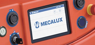 Cada robô AMR inclui um ecrã para realizar consultas sobre seu estado e tarefas de manutenção