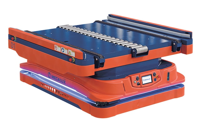 Os robôs móveis autónomos transportam cargas entre dois pontos de forma totalmente autónoma