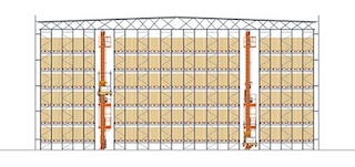 O Pallet Shuttle automático permite otimizar o espaço disponível num armazém autoportante