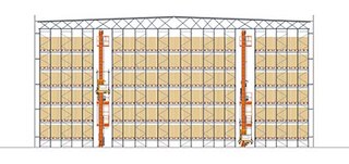 O Pallet Shuttle automático permite otimizar o espaço disponível num armazém autoportante