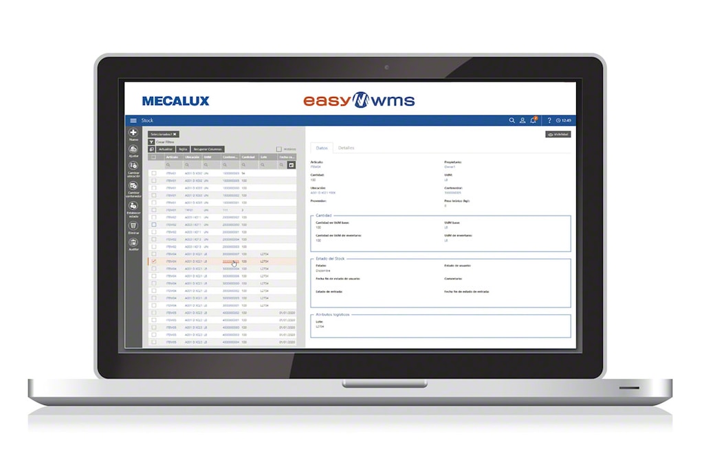 O Easy WMS da Mecalux é capaz de organizar os ciclos de contagem