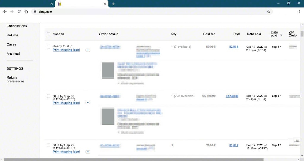 O eBay Inventory Stock Management agiliza a gestão de pedidos na loja virtual