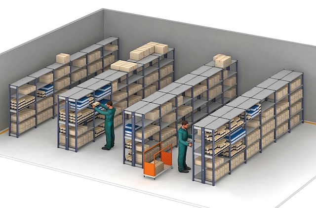 As estantes leves M3 são soluções de armazenamento manual e arquivo As estantes leves M3 são soluções de armazenamento manual e arquivo