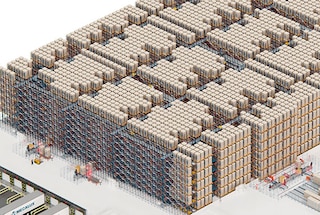 O Pallet Shuttle 3D é ideal para empresas que precisam de armazenar paletes em massa