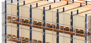 As redes de proteção antiqueda evitam a queda das cargas