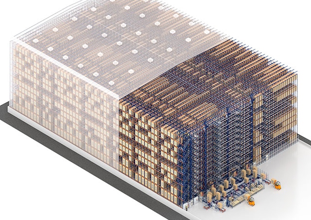 O Pallet Shuttle 3D otimiza o espaço e aumenta a capacidade