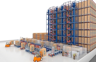 O Pallet Shuttle com lançadeiras aumenta de forma significativa a produtividade do armazém O Pallet Shuttle com lançadeiras aumenta de forma significativa a produtividade do armazém