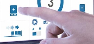 A função de carga e descarga parcial permite selecionar a quantidade de paletes a depositar ou extrair