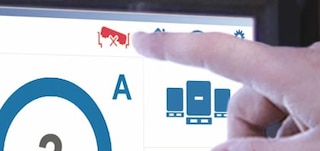 O inclinómetro é uma função do Pallet Shuttle que indica se a posição do carro está errada