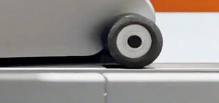 O shuttle conta com quatro rodas de movimento