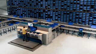 As estações de picking de alto rendimento são postos de trabalho ergonómicos