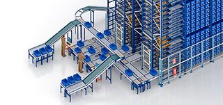 As estações de picking padrão adaptam-se a cada Sistema Shuttle de armazenamento