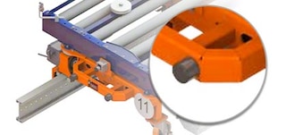 Os batentes suavizam a força gerada no caso de contacto com outro carro