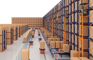 O número de carros de um circuito de monotrilhos eletrificados  ajusta-se ao volume de trabalho necessário